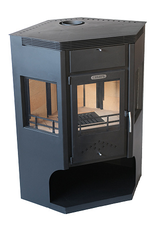 Печь-камин стальная "Сибирь" 15 кВт